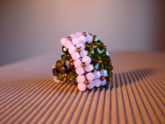 Bague Rose/Vert 