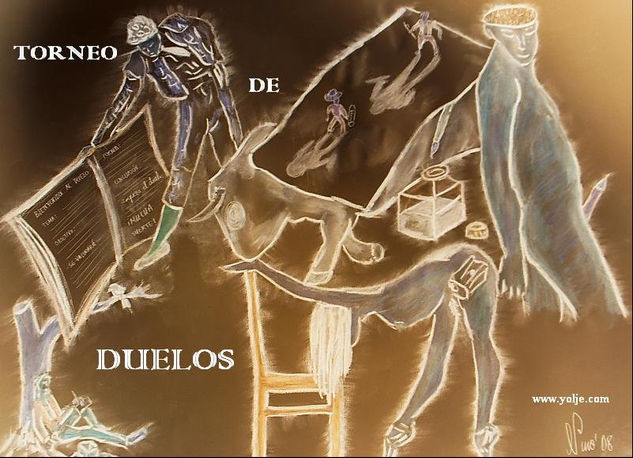 Cartel para el torneo de duelos literarios 