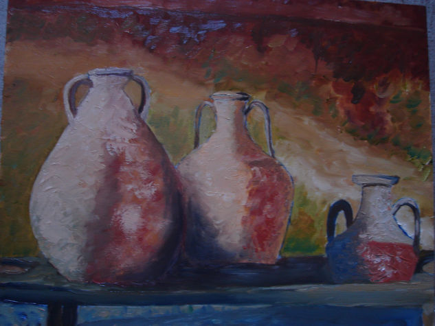 ANFORAS MALLORQUINAS Oil Canvas Still Life Paintings