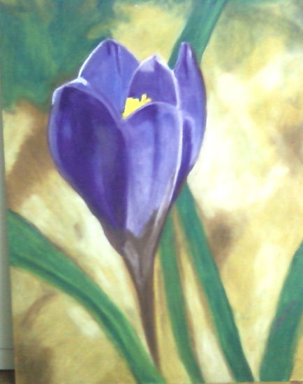 Flor Pastel Paper Floral Painting