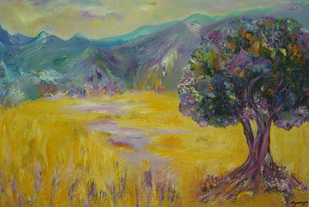 Encina Oil Canvas Landscaping