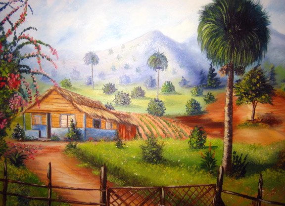 finca de jarabacoa Oil Canvas Landscaping