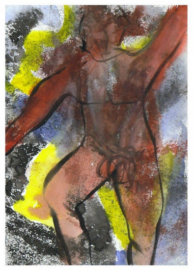 DESNUDO,1988 Watercolour Paper Nude Paintings