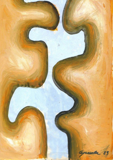 TOTEM V,1983 Gouache Paper Others