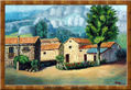 Pueblo en las montañas de León