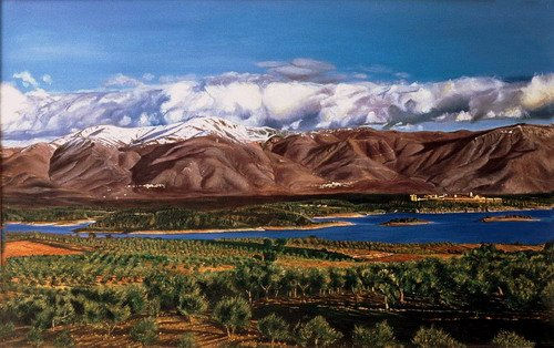 Pantano de Gabriel y Galán Oil Canvas Landscaping