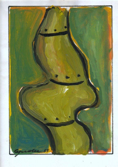 TOTEM IV,1983 Gouache Paper Others