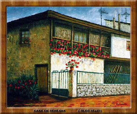 Casa en Dehesas de El Bierzo-León Oil Canvas Landscaping