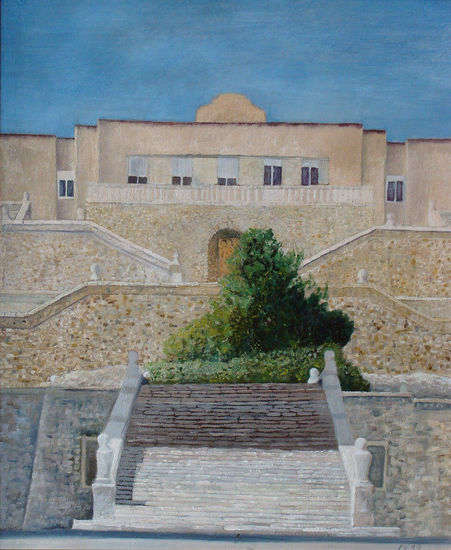 El Instituto Oil Canvas Landscaping