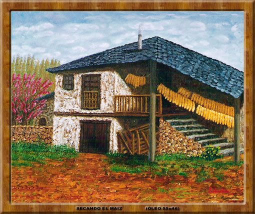 EL BIERZO (LEÓN) Oil Canvas Landscaping