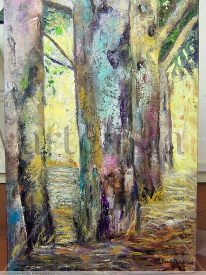 arboles en otoño Oil Canvas Landscaping