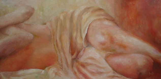 En espera Oil Canvas