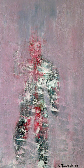 El hombre invisible Acrylic Panel Figure Painting