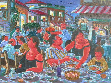 Mangiando in...