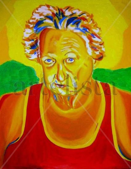 La suegra Acrylic Canvas Portrait