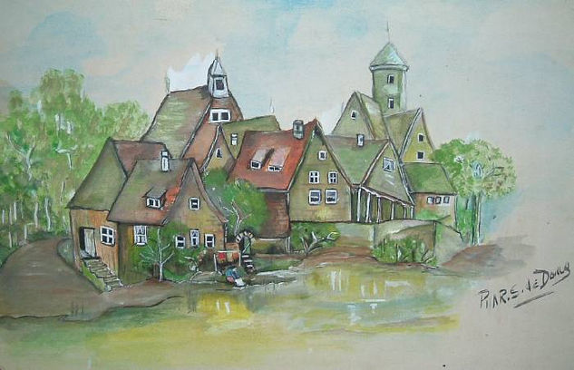 EL LAGO DE ALEMANIA Watercolour Card