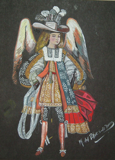 EL ANGEL Watercolour Card