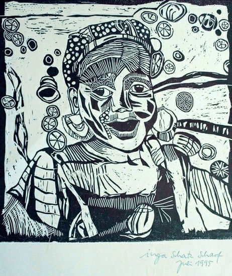 baiana Linocut