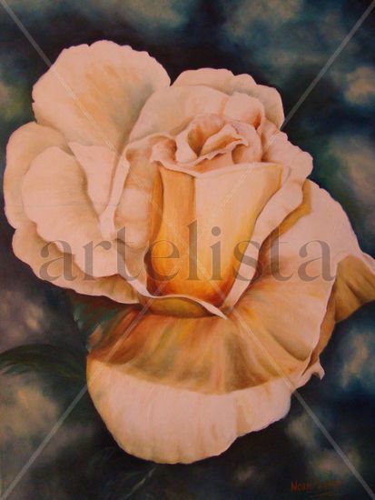 SIN TITULO Oil Canvas Floral Painting