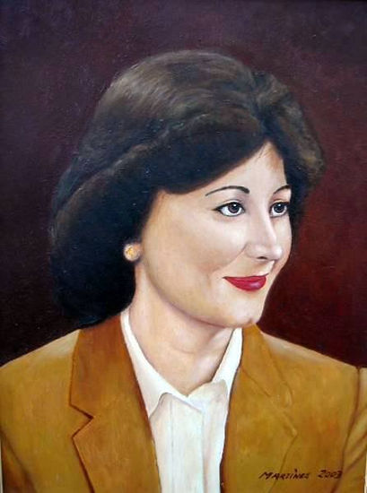 Virginia Oil Panel Portrait