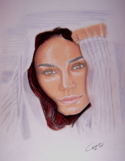 Vanessa Pastel Paper Portrait