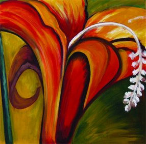 ORQUIDEA Oil Canvas Floral Painting