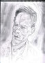 sobre una pintura de un retrato hecho por Lucian Freud