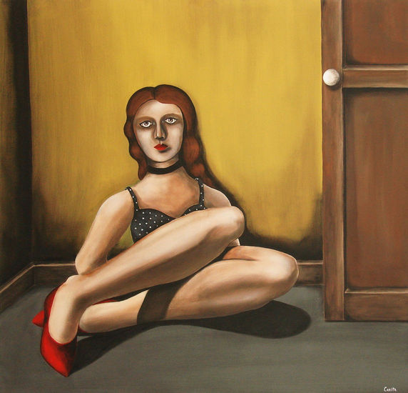 I have nothing to offer anybody except my own confusion Acrylic Canvas Figure Painting