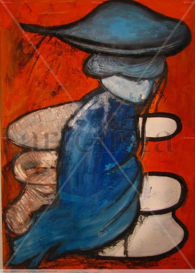 AbStractA Oil Canvas Figure Painting