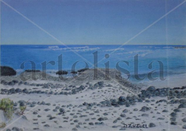 Secret Spot Pastel Canvas Marine Painting