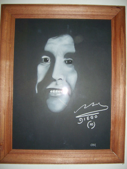 Maradona Charcoal