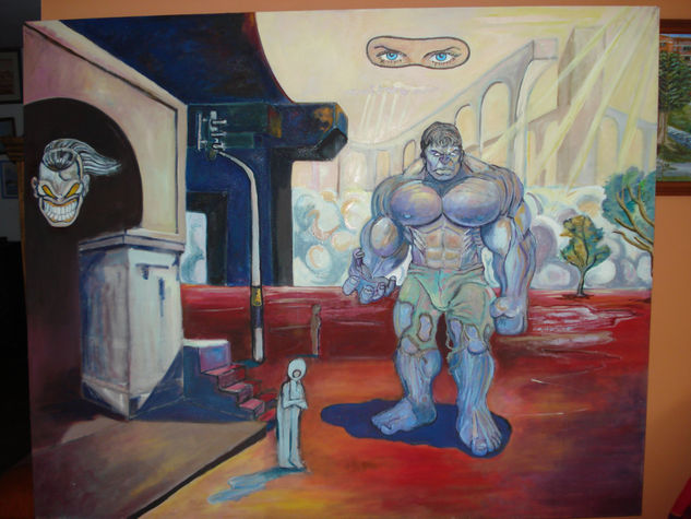 el sueño de hulk Oil Canvas Landscaping