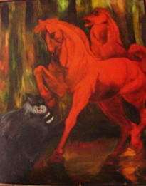 Caballos rojos