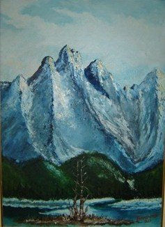 Montañas Canadienses Oil Canvas Landscaping