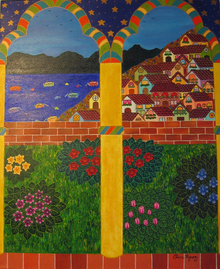 El mirador Acrylic Canvas Landscaping