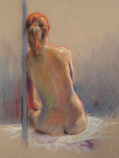 desnudo Pastel Paper Nude Paintings