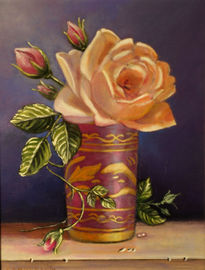 Vaso con rosa