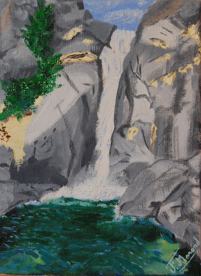 Cascada Oil Canvas Landscaping