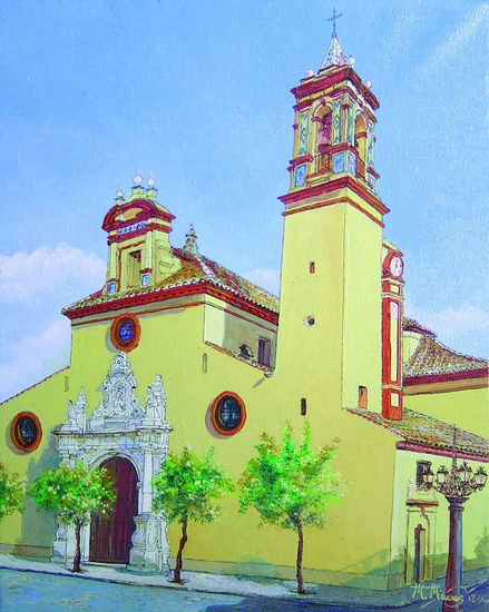 Paradas (San Eutropio) Oil Canvas Landscaping