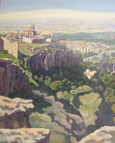 Cuenca desde San Isidro. Oil Canvas Landscaping