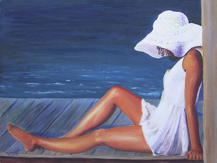 Mujer con sombrero