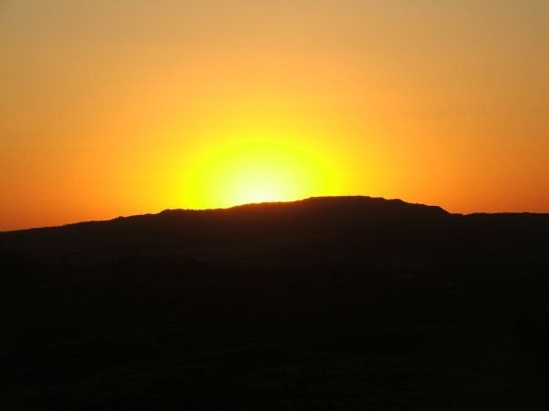 Puesta del Sol en las Sierras de Tandil 