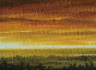 Un Hermoso y Cálido Planeta Oil Canvas