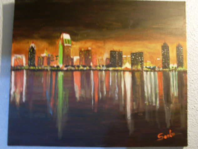 skyline san francisco Acrylic Canvas Landscaping