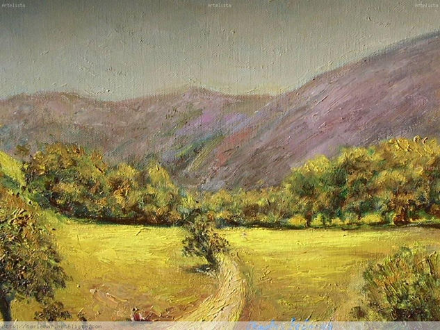 Al borde del camino Oil Canvas Landscaping