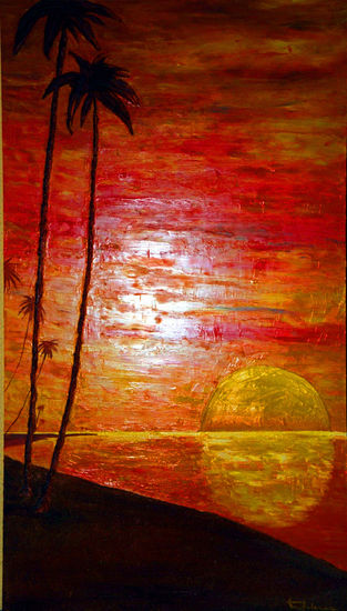 Atardecer Oil Panel