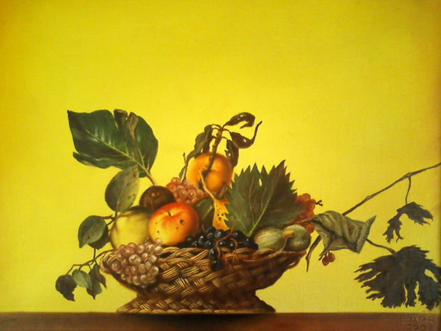 Cesto con frutas Oil Canvas Still Life Paintings