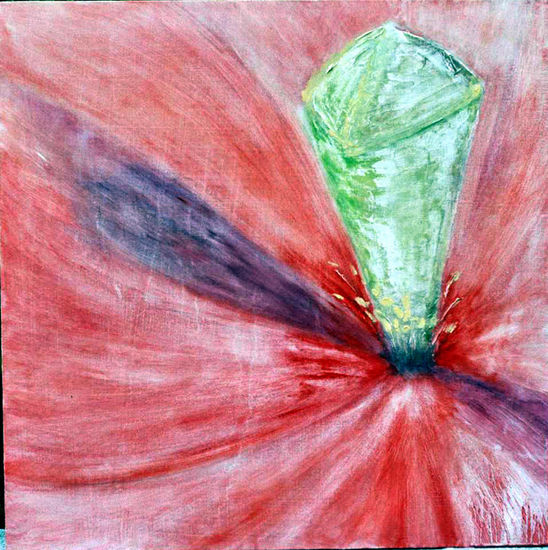 AMAPOLA Oil Panel Floral Painting