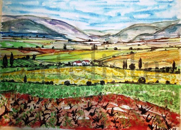 Campos de Albacete Watercolour Paper Landscaping