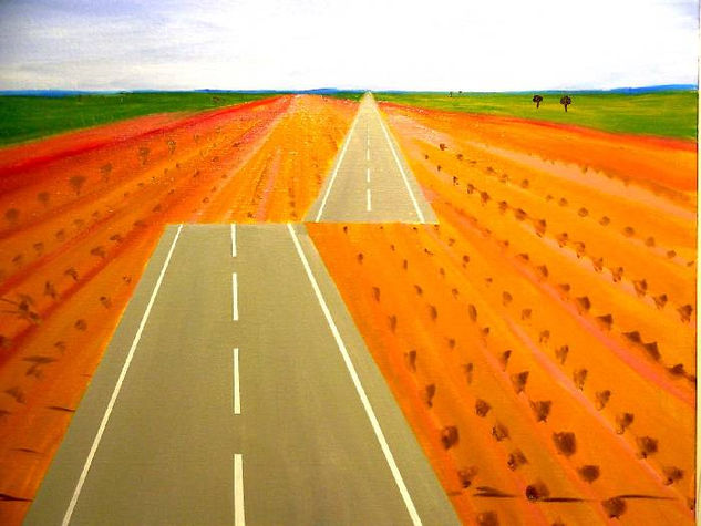 La carretera Oil Canvas Landscaping